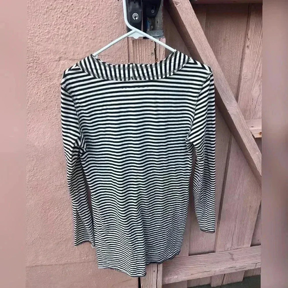 Raw Earth Wild Sky Black And White Striped Cardigan - Picture 5 of 5